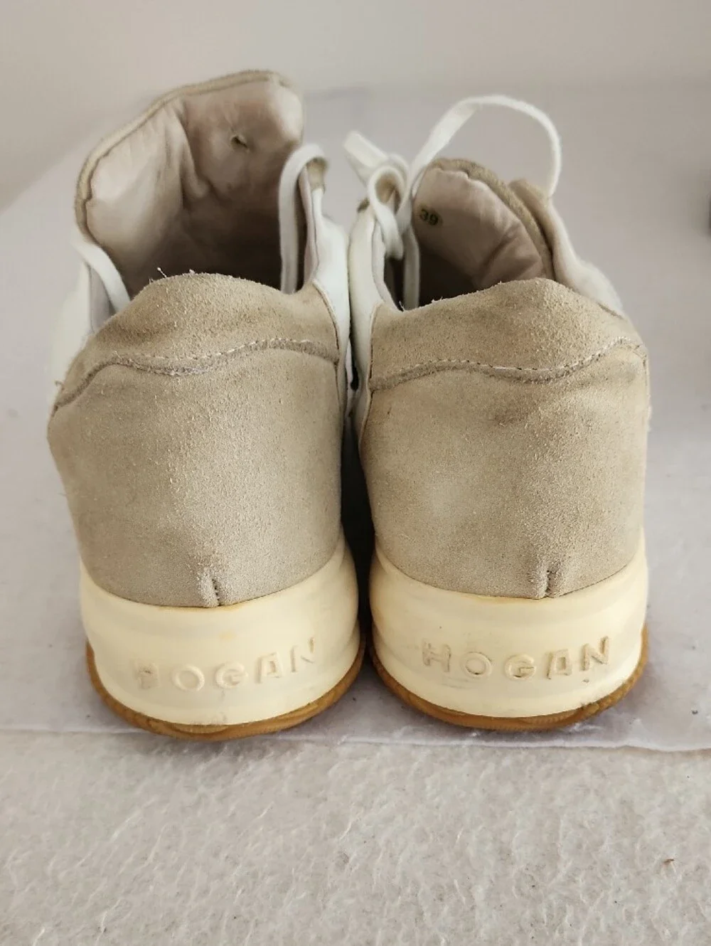 Hogan Suede Interactive Colorblock Women Sz US 8.5 Sneaker Iconic Metallic H